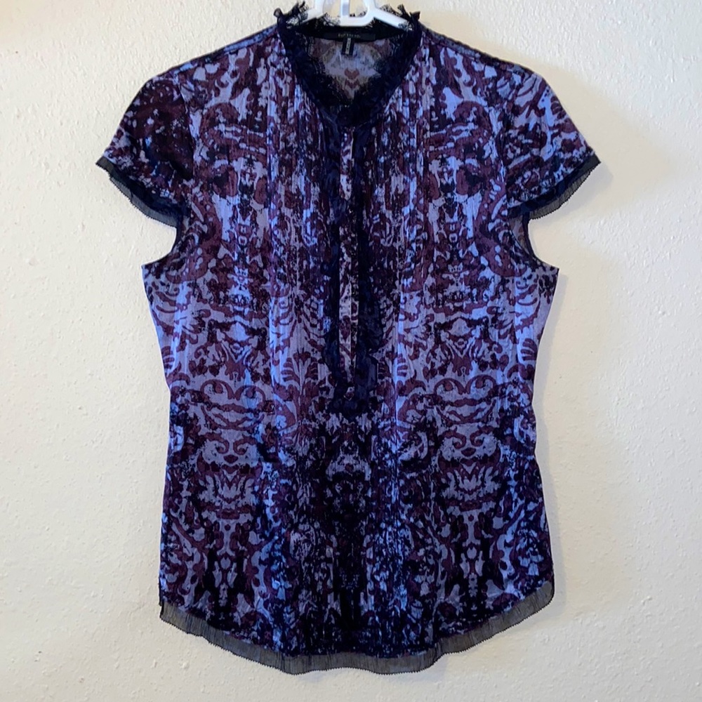 Ellie Tahari for bergdorfs silk blouse M